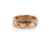 Chanel Coco Crush Beige Gold Ring Size 54